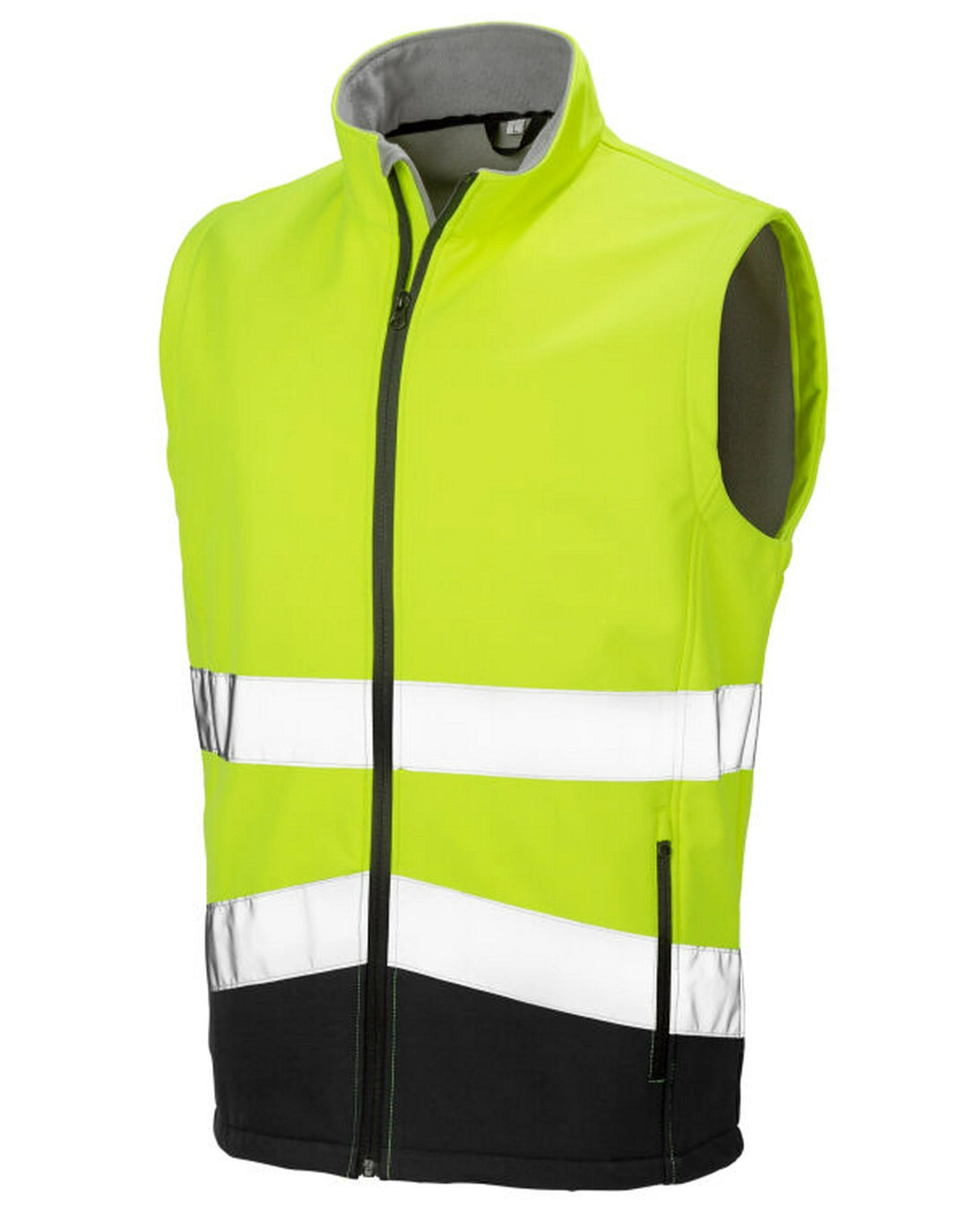 Result Printable Safety Softshell Gilet With Zipped pockets Hang loop (R451X) - COOZO