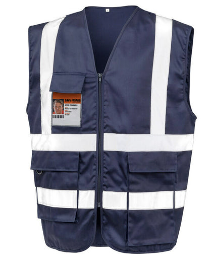 Result Heavy duty polycotton security vest (R477X) - COOZO