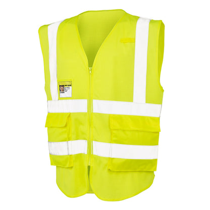 Result R479X Executive Cool Mesh Safety Vest R479X Radio loop Breathable Zipped closure - COOZO
