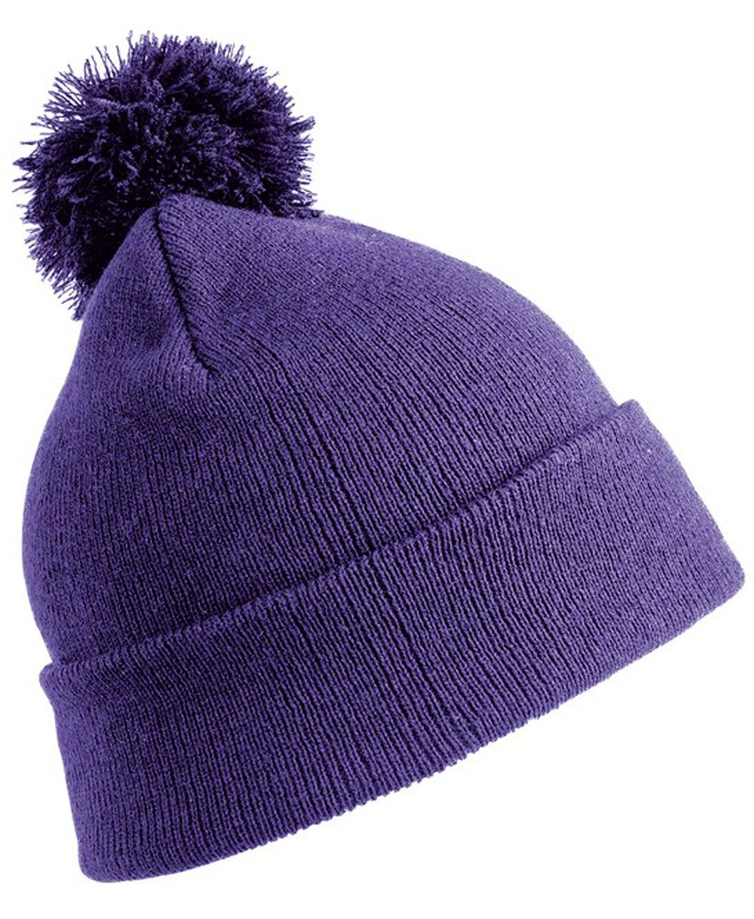Result RC28J Junior Pom Pom Beanie Heavyweight knit 100% soft touch acrylic - COOZO