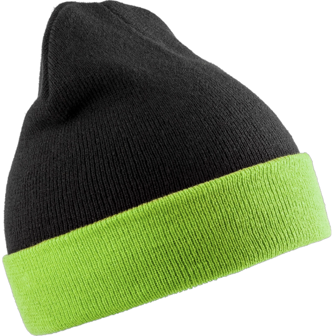 Result RC930X Recycled Black Compass Beanie - COOZO