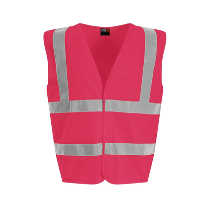 PRO RTX HIGH VISIBILITY RX70J Kids waistcoat Over shoulder and around body reflective tape - COOZO