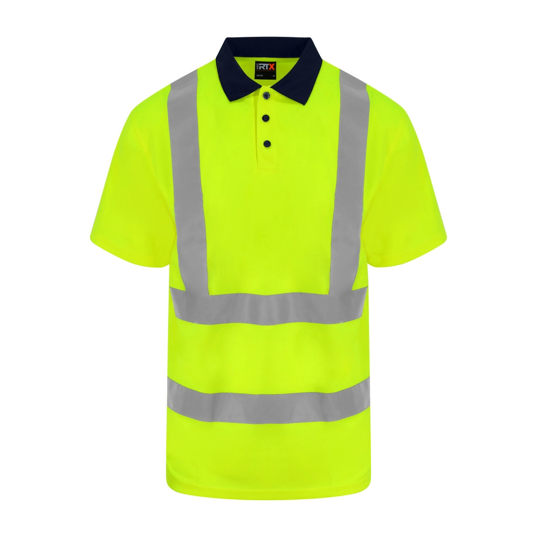 PRO RTX HIGH VISIBILITY RX710 polo contrast collar breathable - COOZO