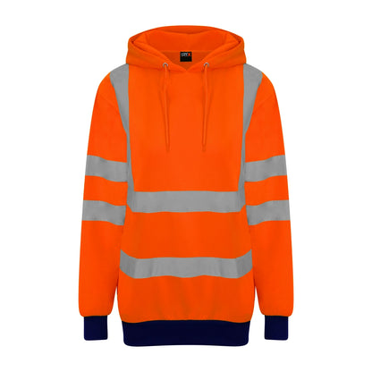 PRO RTX HIGH VISIBILITY RX740 hoodie 100% Polyester workwear adjustable drawcords - COOZO