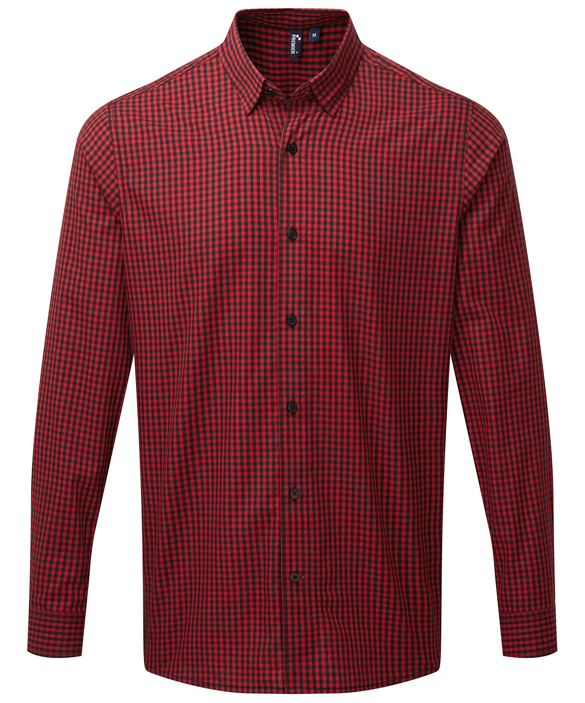 Premier PR252 Men Maxton check long sleeve shirt - COOZO