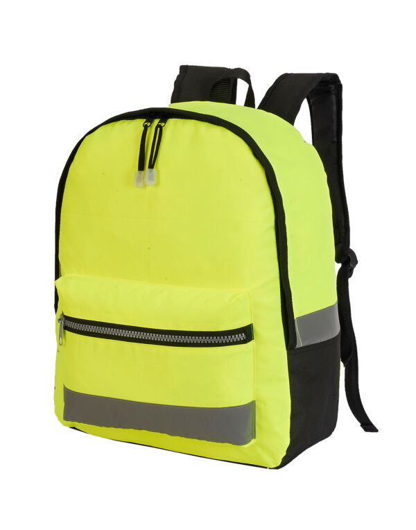 Shugon SH1340 Gatwick Hi-Vis Backpack Large main compartment - COOZO