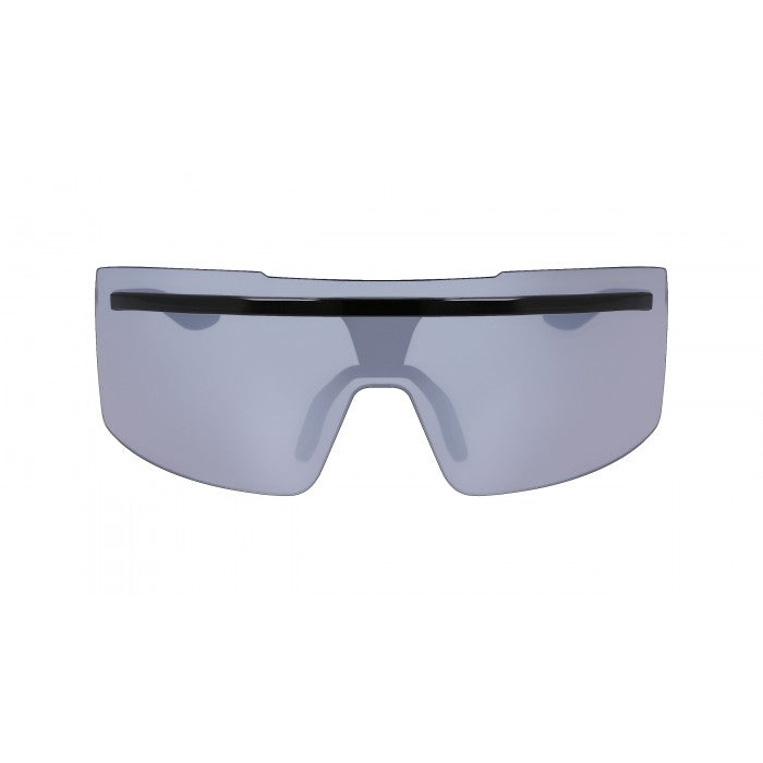 NIKE NKNIKE38 SUNGLASSES ECHO SHIELD BLACK/SILVER FLASH - COOZO
