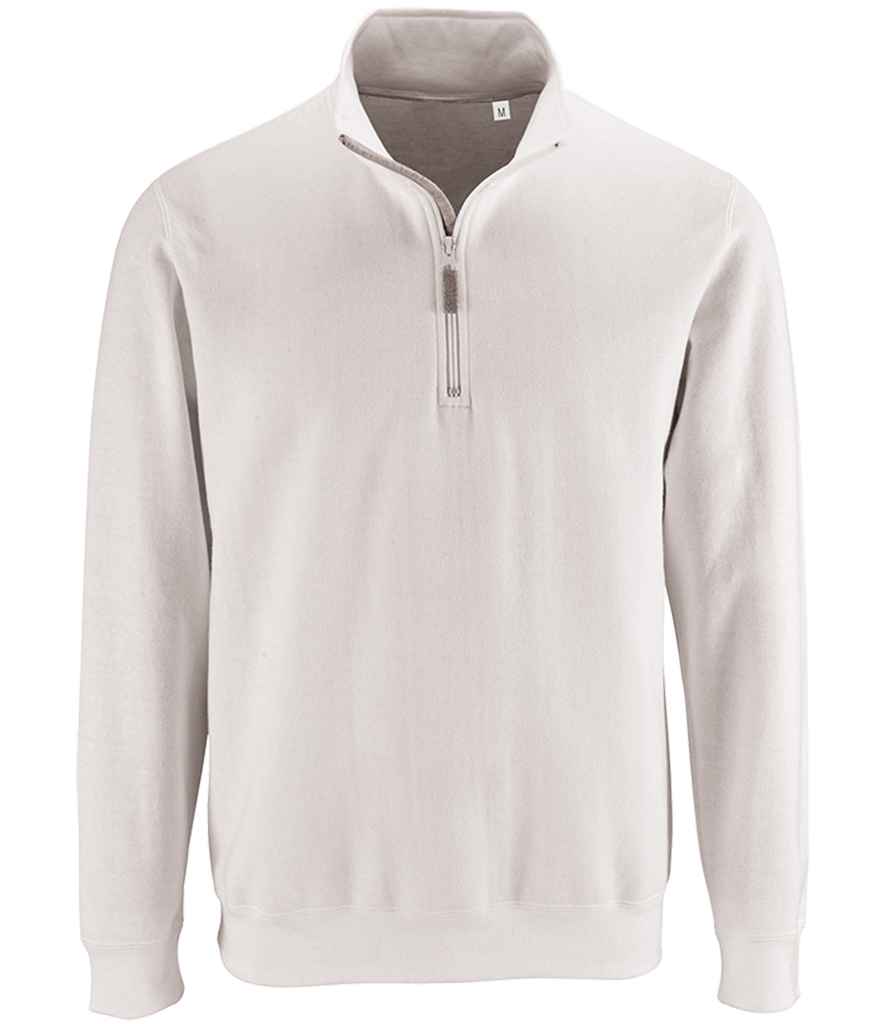 SOL'S Stan Contrast Zip Neck Sweatshirt SOL02088 - COOZO