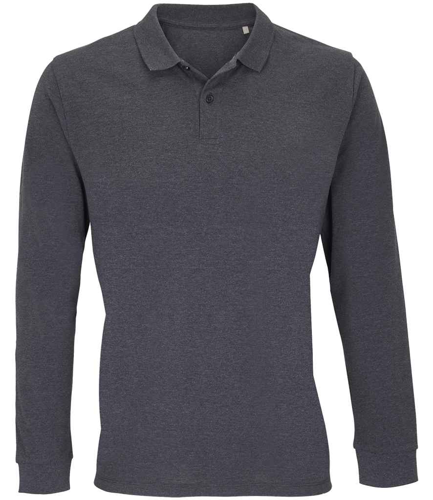 SOL'S SOL04241 Unisex Planet Long Sleeve Piqu Polo Shirt - COOZO