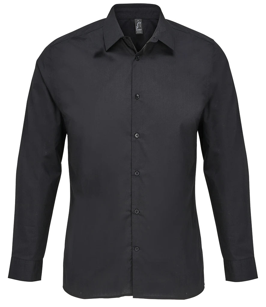 SOLS SOL04770 Bailey Long Sleeve Poplin Shirt - COOZO