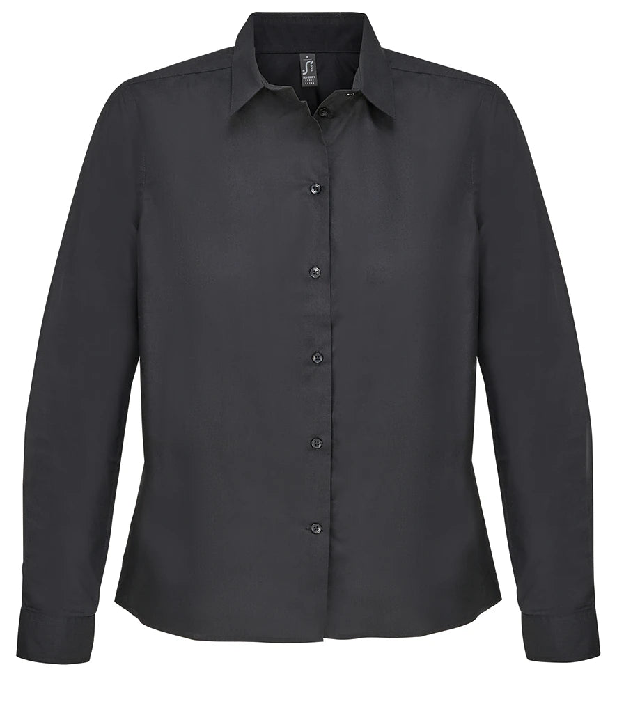 SOLS SOL04771 Ladies Bailey Long Sleeve Poplin Shirt - COOZO