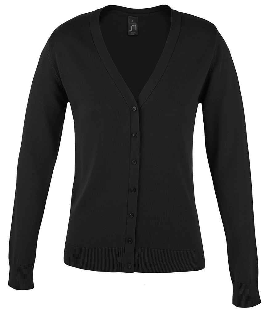 SOL'S SOL90012 Ladies Golden Cotton Acrylic V Neck Cardigan - COOZO