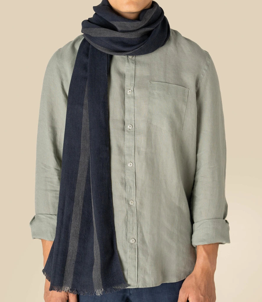 Spasso SP141 Twill Striped Scarf