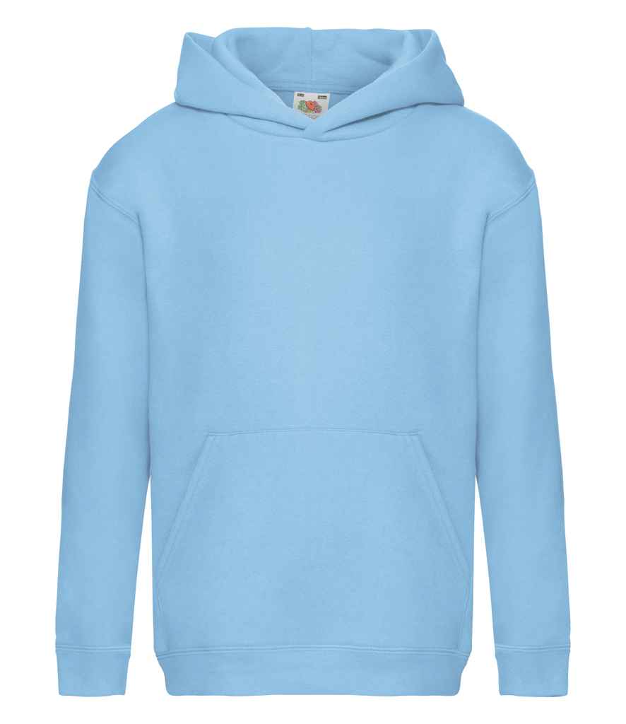 Fruit Of The Loom 62037 Unisex Kids Premium Hooded Sweatshirt - COOZO