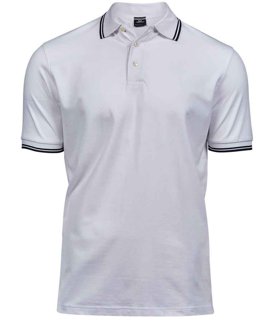 Tee Jays TJ1407 Tee Jays Luxury Stretch Tipped Polo Shirt - COOZO