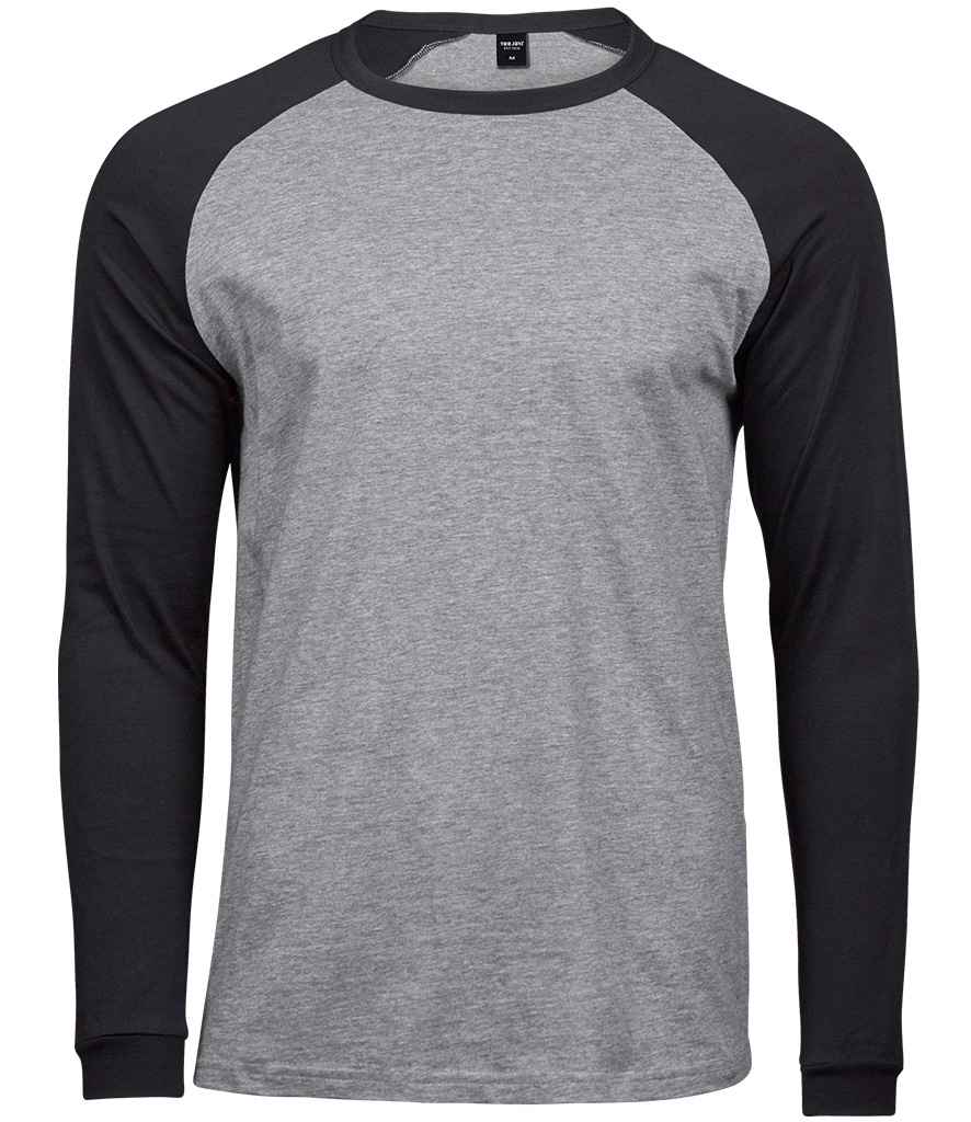 Tee Jays Long Sleeve Baseball T-Shirt - COOZO