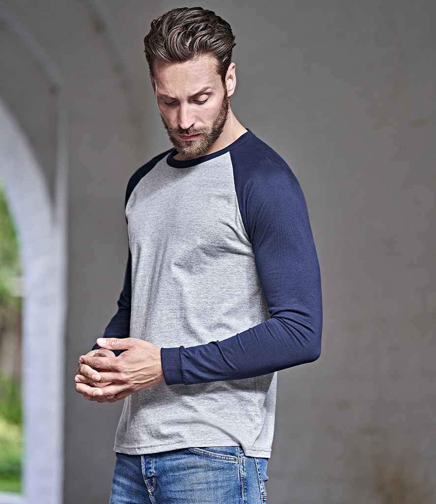 Tee Jays Long Sleeve Baseball T-Shirt - COOZO