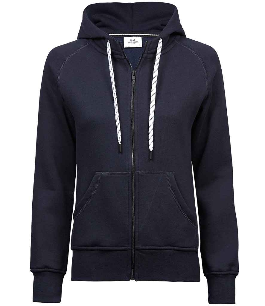 Ladies' Fashion Full Zip Hooded Sweat - COOZO