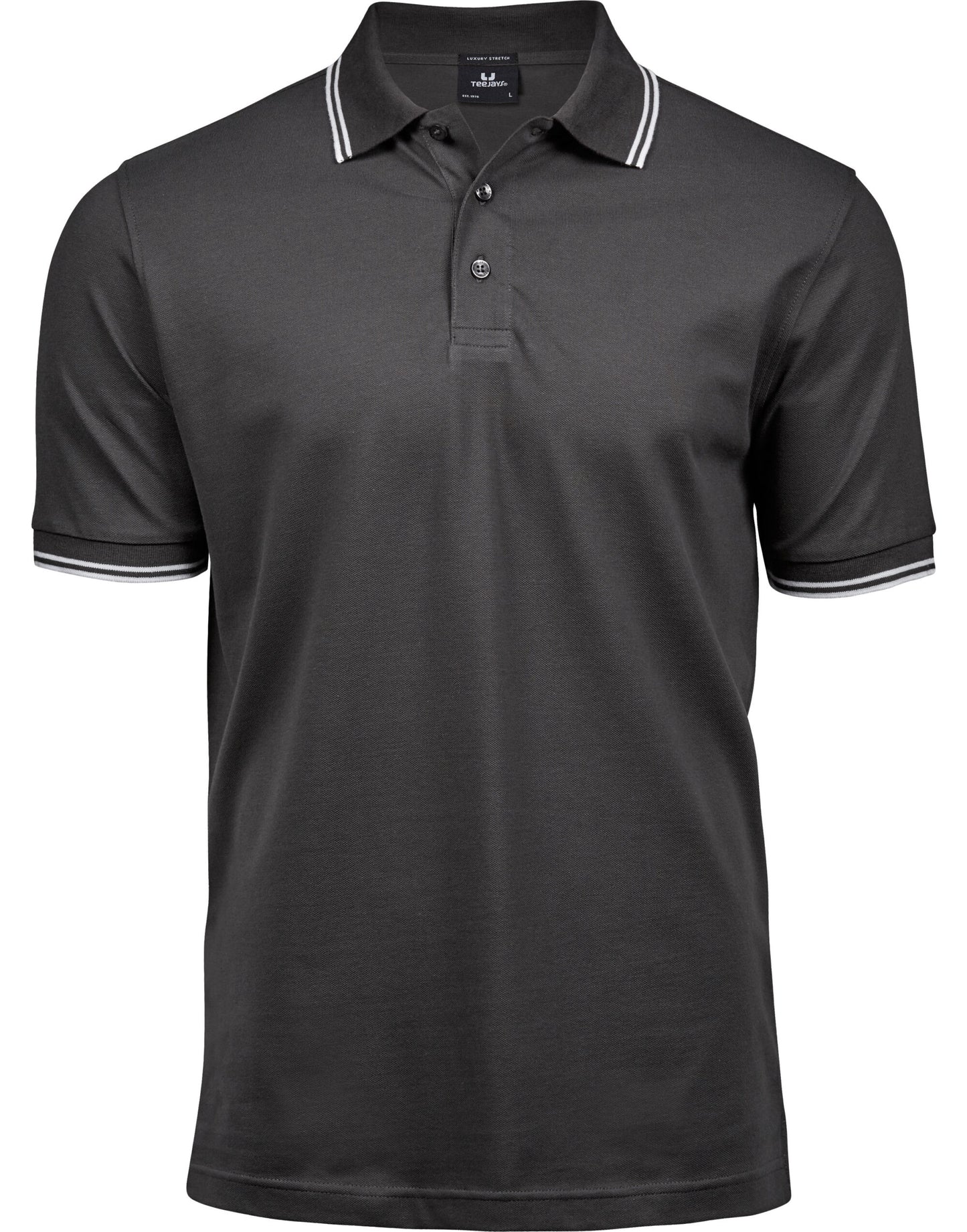 Tee Jays Luxury Stretch Tipped Polo Shirt - COOZO