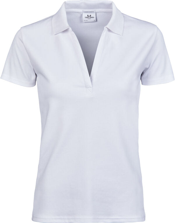 Tee Jays TJ1409 Women's Luxury Stretch V-Neck Polo - COOZO
