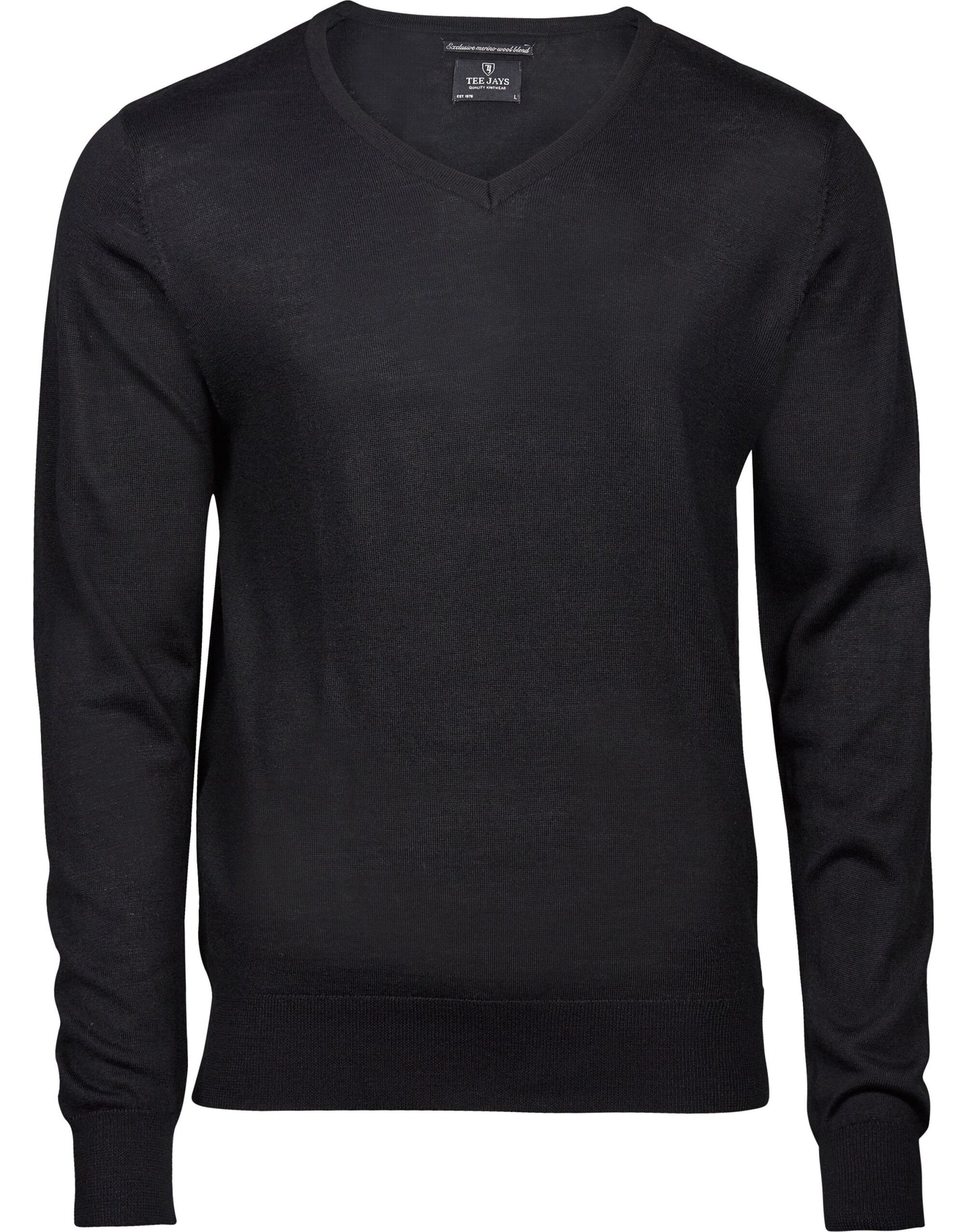 Men's V Neck Knitted Sweater - COOZO