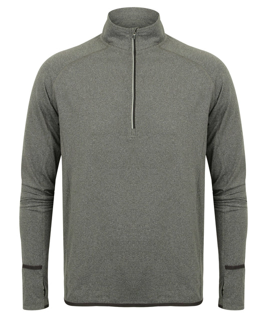 Tombo TL562 Long Sleeve Zip Neck Performance Top - COOZO
