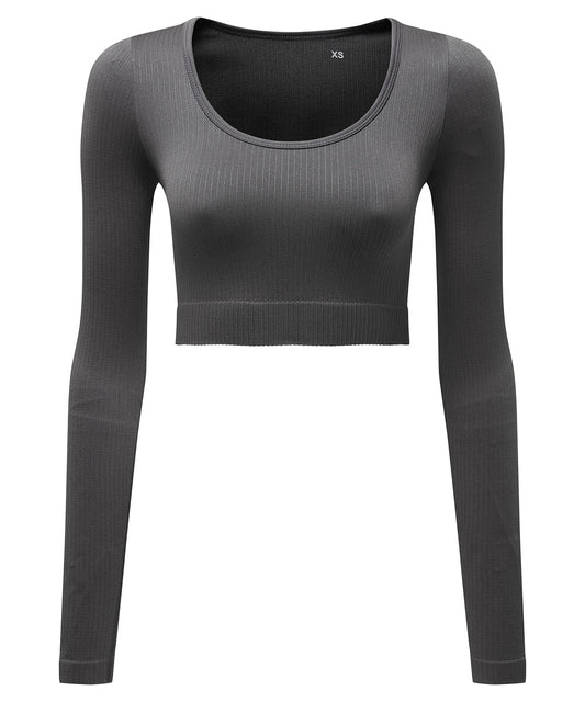 TriDri® TR224 Women ribbed seamless '3D Fit' crop top/long sleeve shirt - COOZO