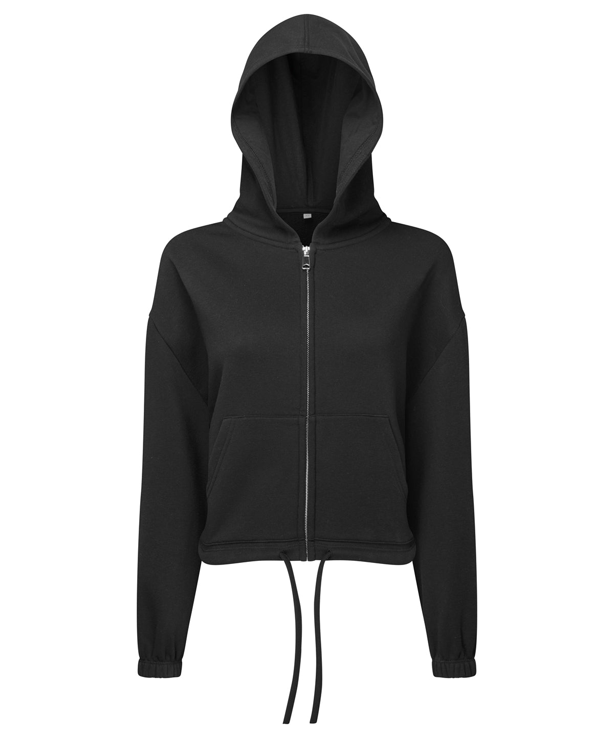 TR601 Women’s TriDri Oversized cropped recycled drawstring full-zip hoodie - COOZO