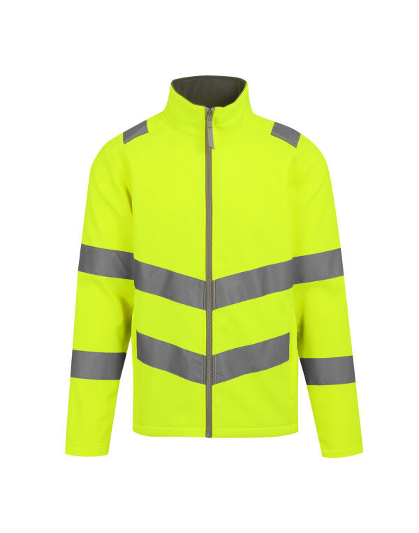 Regatta TRA712 Hi-Vis Pro Contract Ablaze 2 Layer Softshell Jacket (Class 3) - COOZO