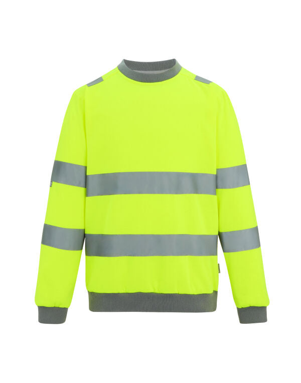 Hi-Vis TRF813 Pro Contrast Crew Neck Sweatshirt - COOZO