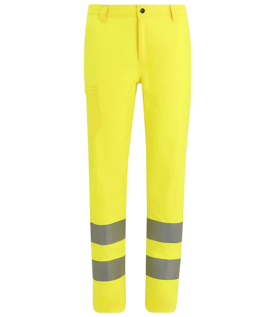 Regatta TRJ629R High Visibility Pro Contract Stretch Action Trousers - COOZO
