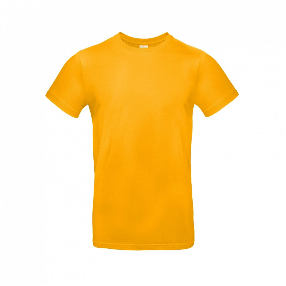 B&C TU03T Men's #E190 short sleeve t-shirt 100% Pre-shrunk ringspun cotton Thin collar rib Tubular construction rich color - COOZO