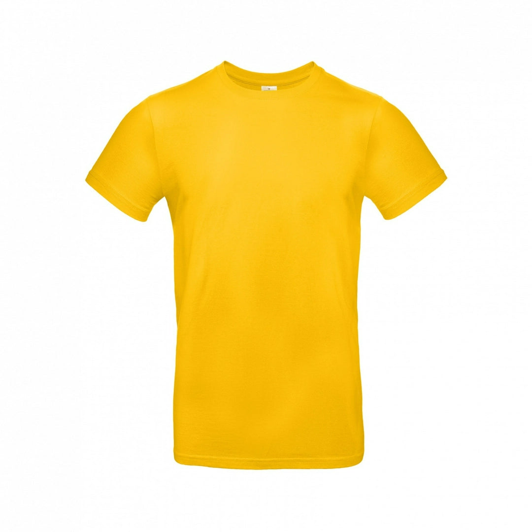 B&C TU03T Men's #E190 short sleeve t-shirt 100% Pre-shrunk ringspun cotton Thin collar rib Tubular construction rich color - COOZO