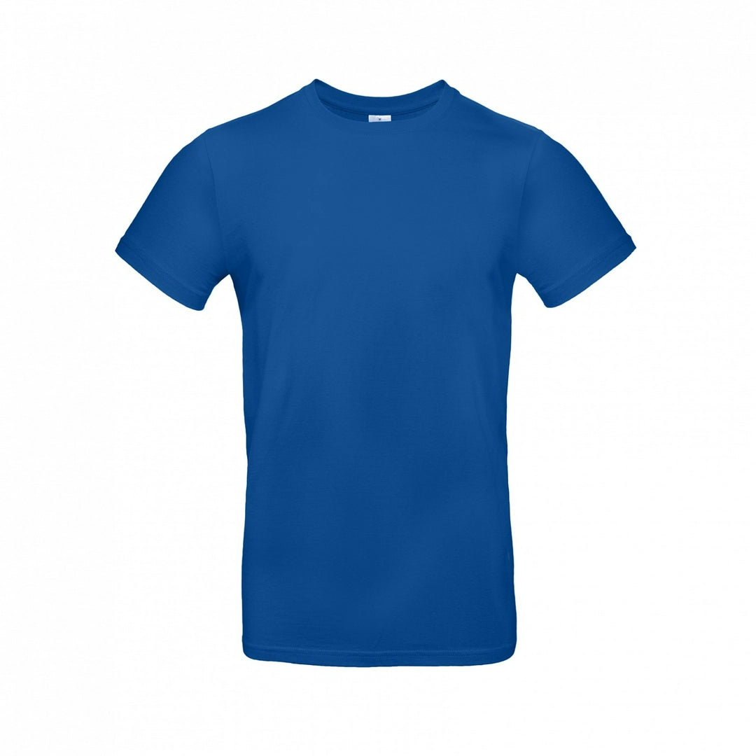 B&C TU03T Men's #E190 short sleeve t-shirt 100% Pre-shrunk ringspun cotton Thin collar rib Tubular construction rich color - COOZO