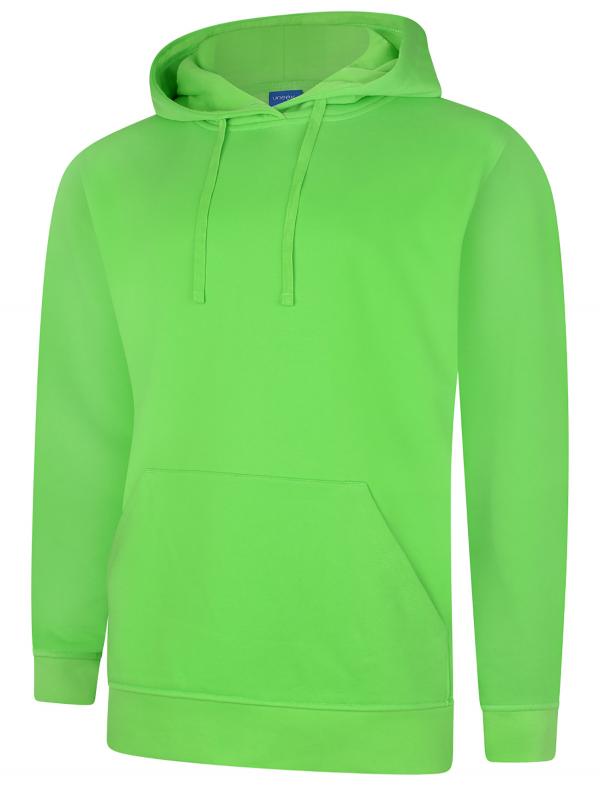 Uneek Deluxe Hooded Sweatshirt (UC509) Bright Colors - COOZO
