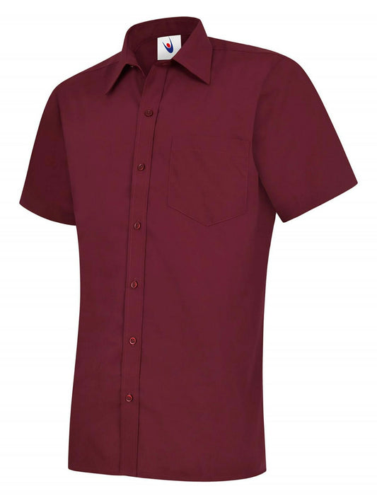 Uneek Clothing UC710 Mens Poplin Half Sleeve Shirt Main color - COOZO