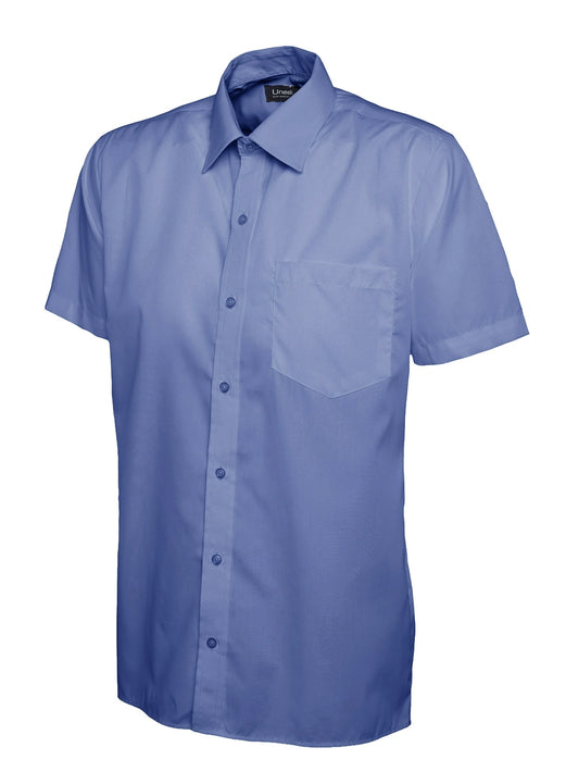 Uneek Clothing UC710 Mens Poplin Half Sleeve Shirt Other color - COOZO