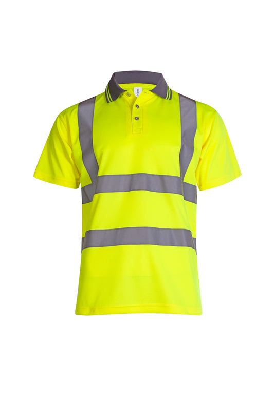 Uneek Clothing UC808 Hi Vis Short Sleeve Polo Shirt - COOZO