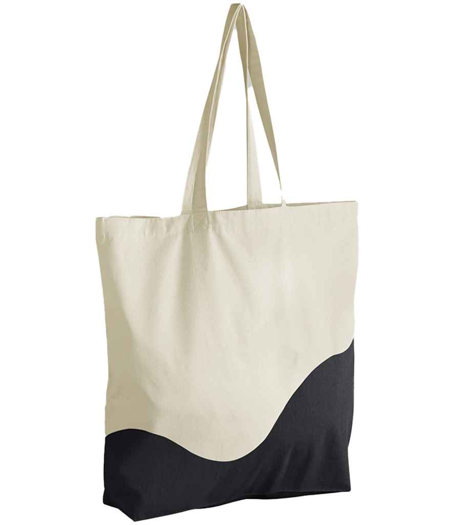 Westford Mill W235 Organic Cotton Wave Print Maxi Tote - COOZO