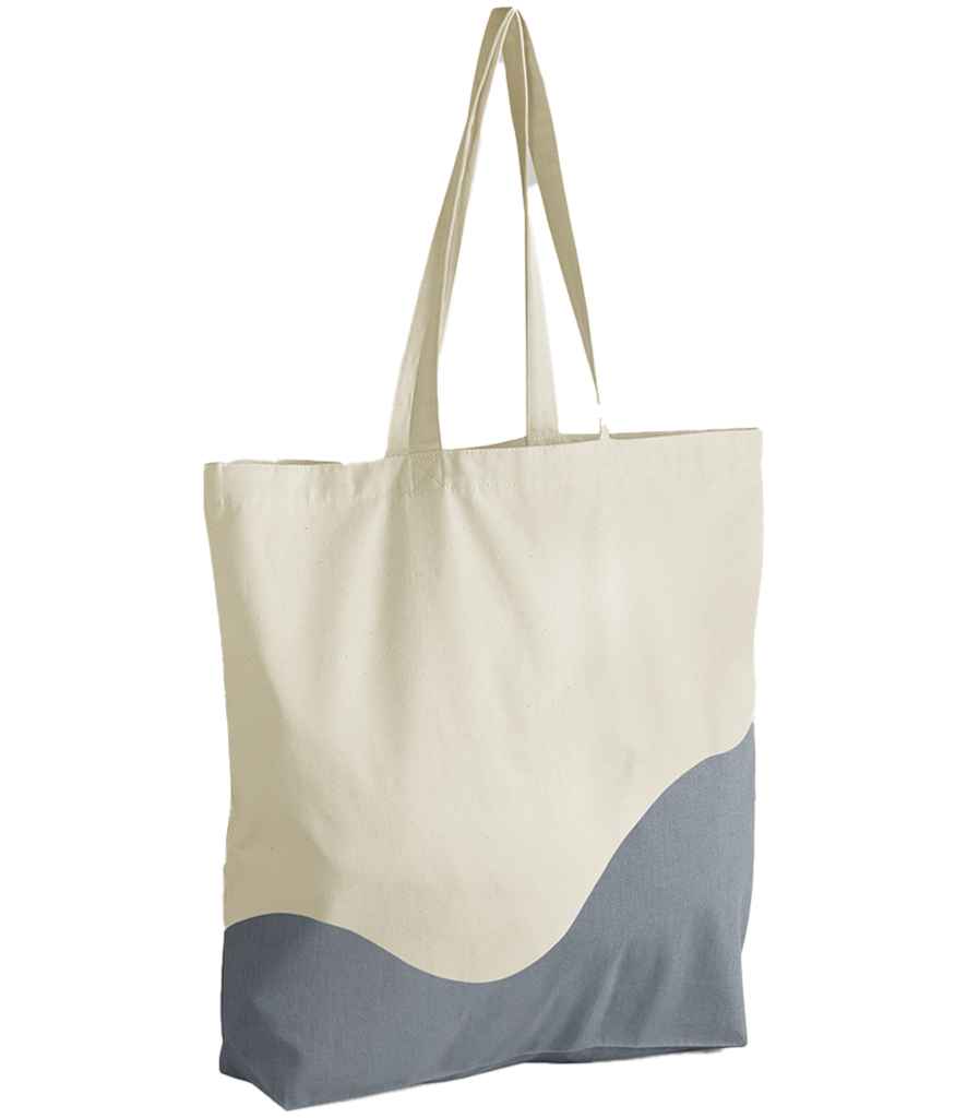 Westford Mill W235 Organic Cotton Wave Print Maxi Tote - COOZO