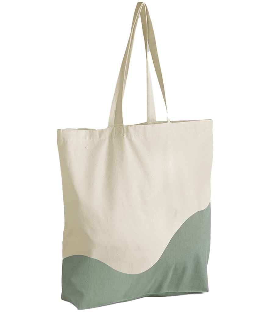 Westford Mill W235 Organic Cotton Wave Print Maxi Tote - COOZO