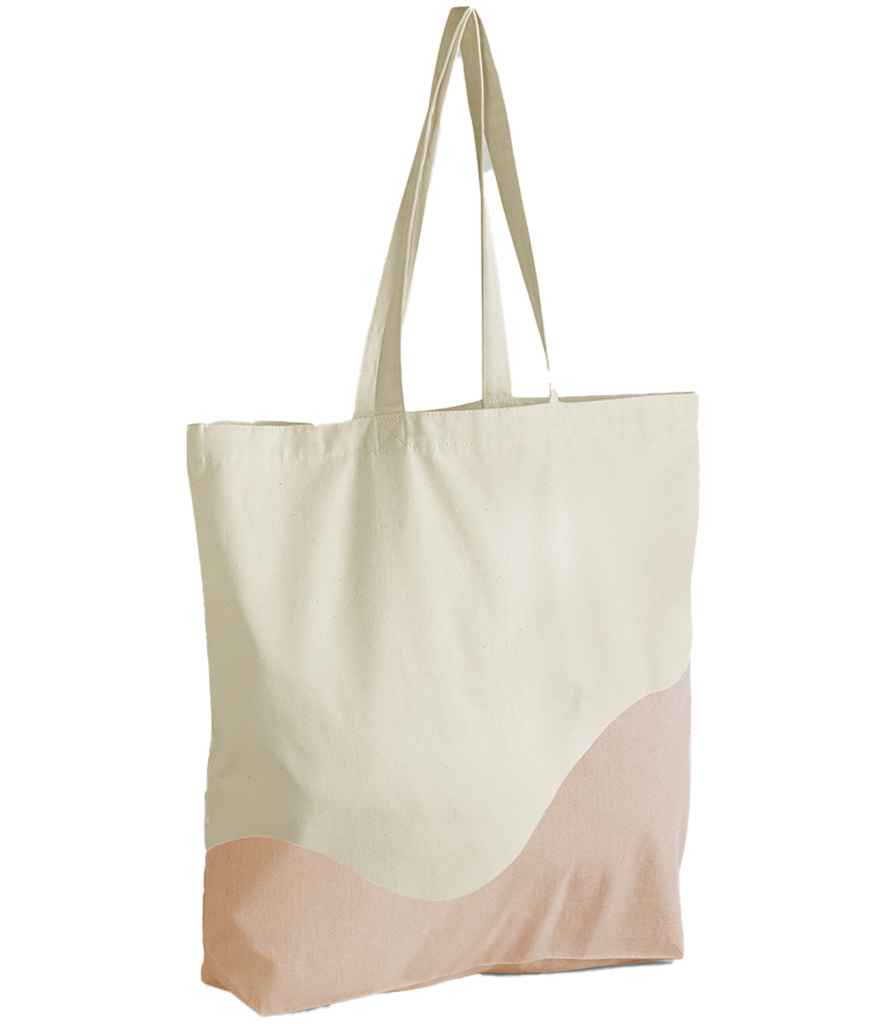 Westford Mill W235 Organic Cotton Wave Print Maxi Tote - COOZO