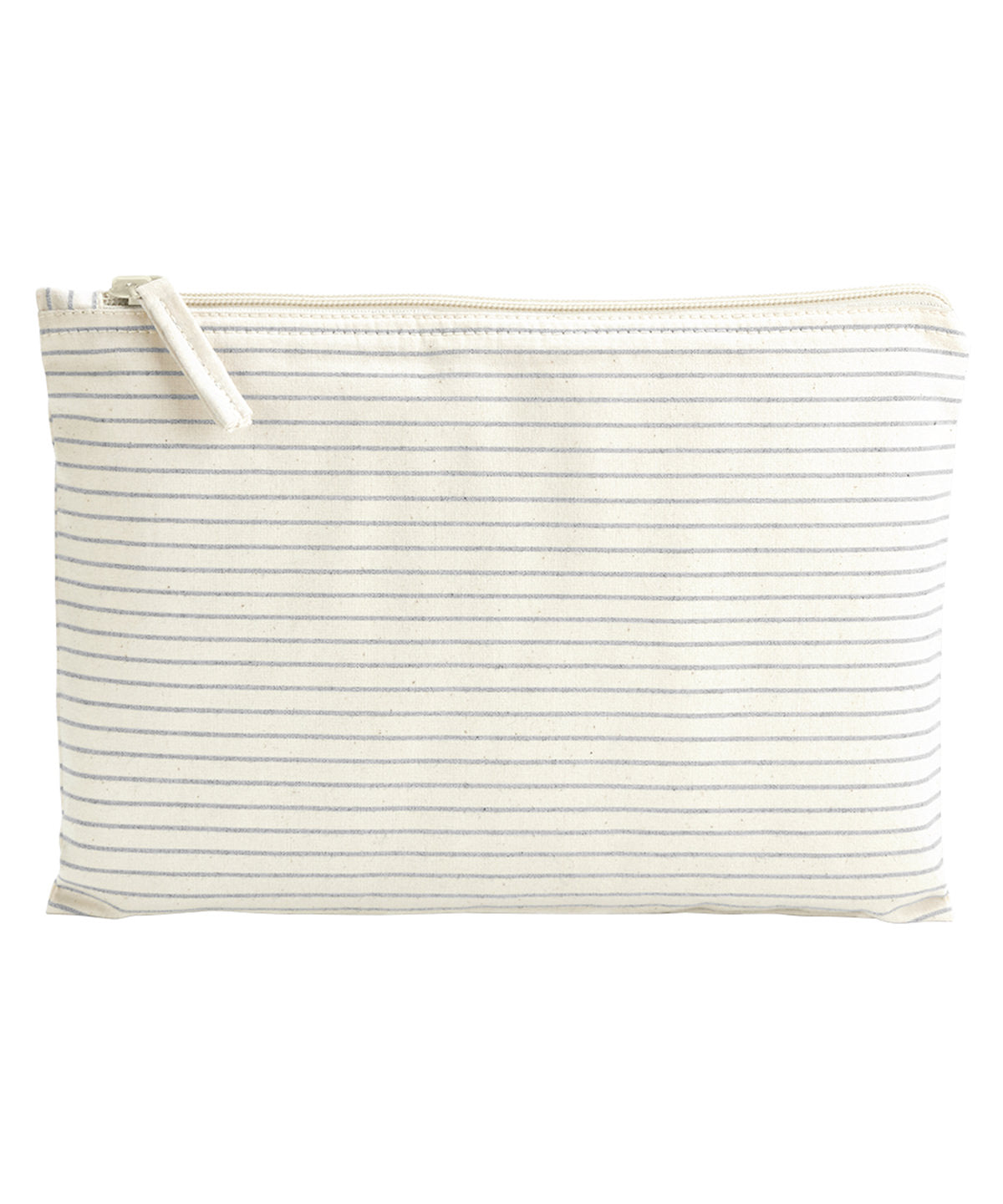 Westford Mill W253 Westford Mill Striped Organic Cotton Accessory Pouch - COOZO