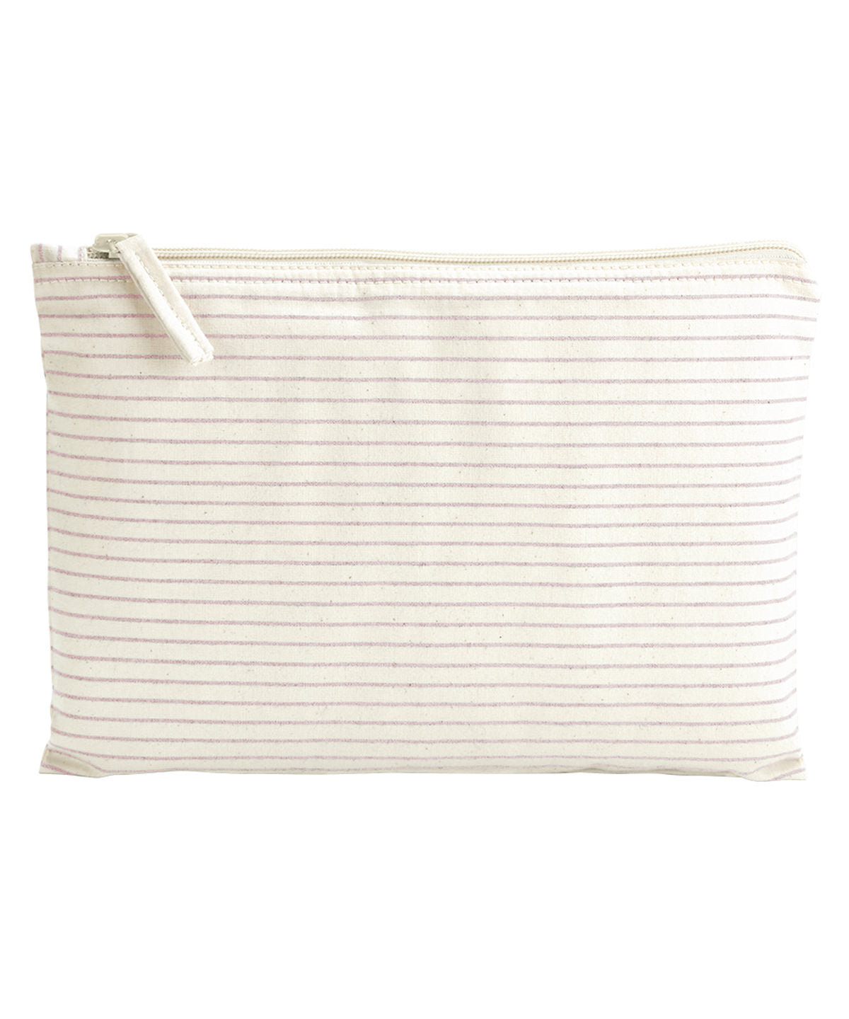 Westford Mill W253 Westford Mill Striped Organic Cotton Accessory Pouch - COOZO