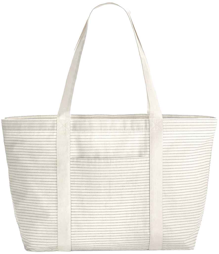 Westford Mill W255 Westford Mill Striped Organic Cotton Shopper - COOZO