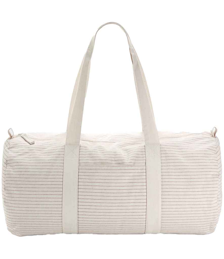 Westford Mill W258 Westford Mill Striped Organic Barrel Bag - COOZO