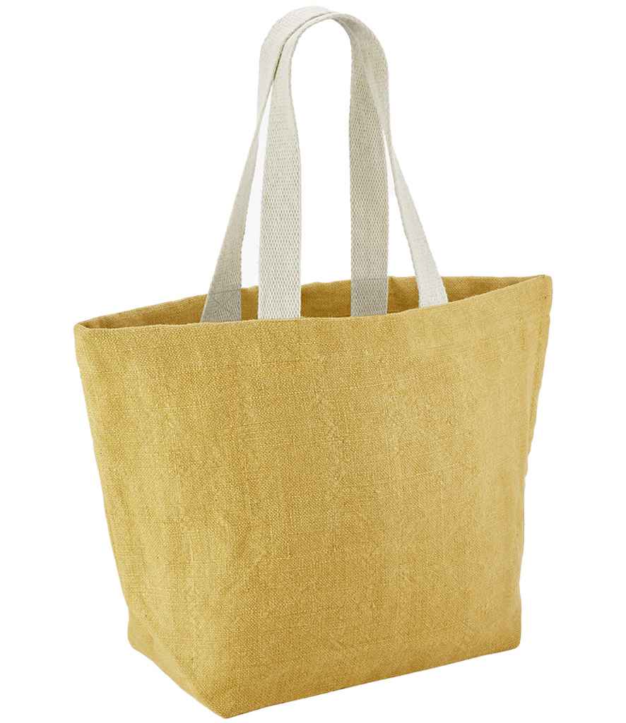 Westford W466 Mill Soft Washed Jute Beach Bag Soft washed jute Capacity 34 litres - COOZO