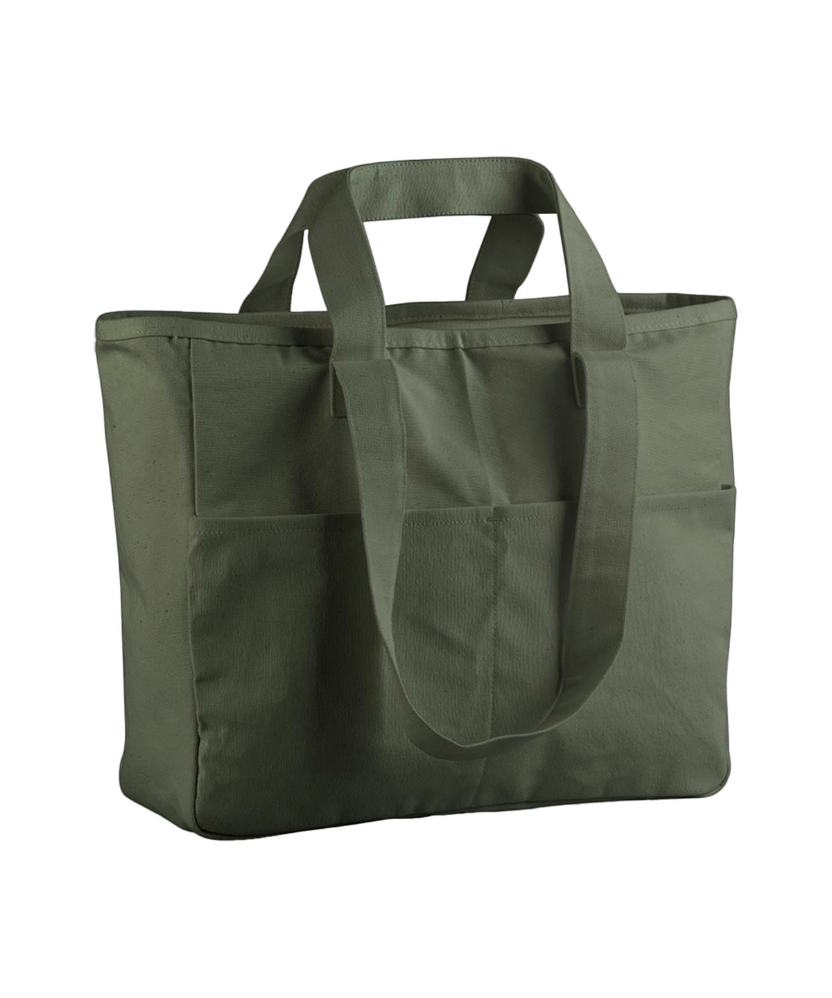 Westford Mill W604 Double Handle Cargo Pocket Tote