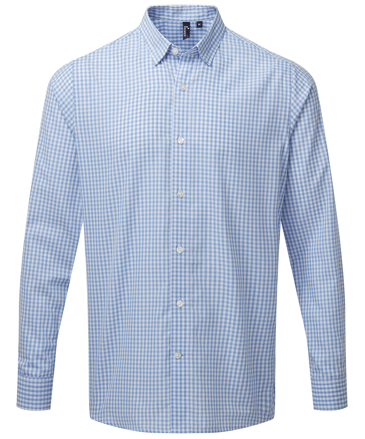 Premier PR252 Men Maxton check long sleeve shirt - COOZO