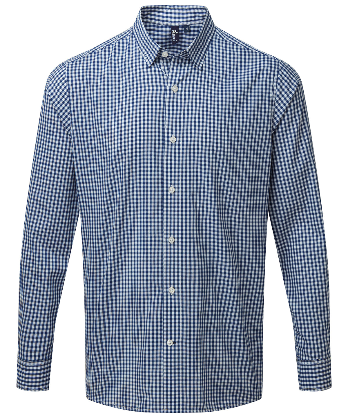 Premier PR252 Men Maxton check long sleeve shirt - COOZO